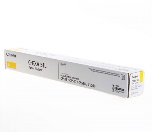 Canon C-EXV51L Toner Yellow 26.000 oldal kapacitás