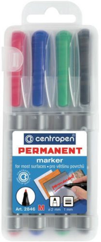 Permanent marker M 1 mm CENTROPEN 2846 4-es klt