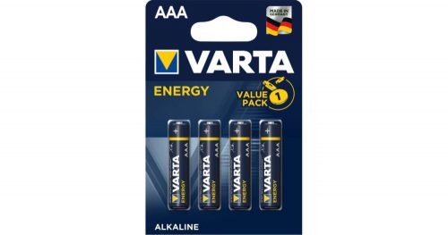 Elem AAA mikro LR03 High Energy 4db/csomag VARTA