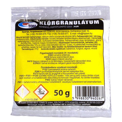 Hypo Koncentrátum/Klórgranulátum 50 g