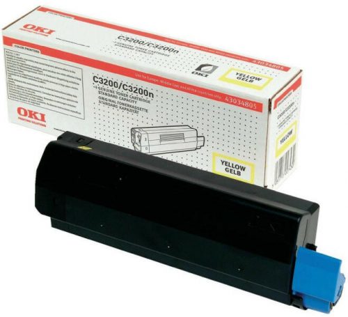 Oki C3200 High capacity Toner Yellow 3K (Eredeti)