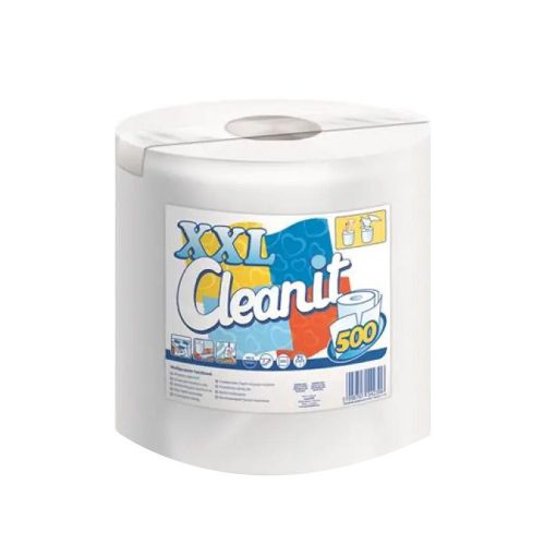 Háztartási papírtörlő 2 rétegű 500 lapos, egyesével csomagolt Cleanit XXL500