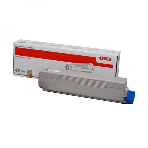 Oki C822 Toner Cián 7300 oldalra