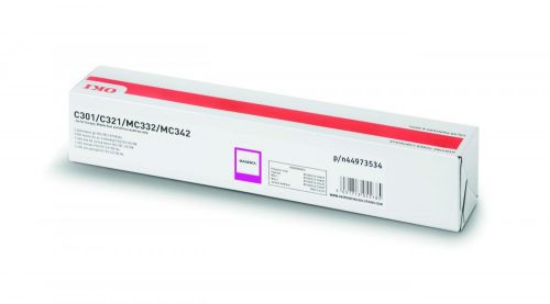 Oki C301/C321 Toner Magenta 1500 oldalra