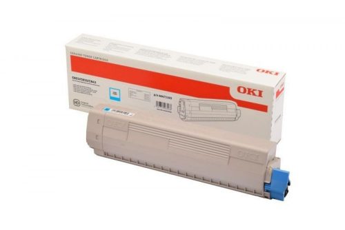 Oki C823/C833/C843 Toner Cián 7000 oldalra