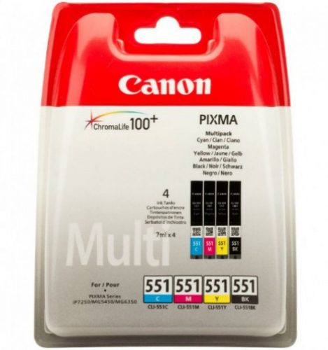 Canon CLI-551 Tintapatron Multipack 4x7 ml