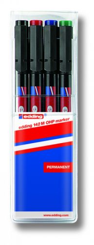 PERMANENT MARKER 142M 1MM 4KLT EDDING