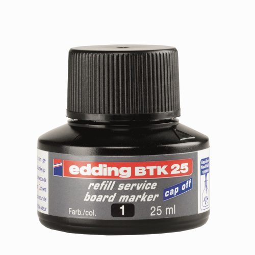 Tinta utántöltő táblamarkerhez BTK25 fekete 25ml EDDING