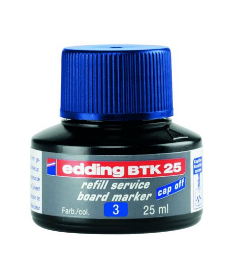 Tinta utántöltő táblamarkerhez BTK25 kék 25ml EDDING