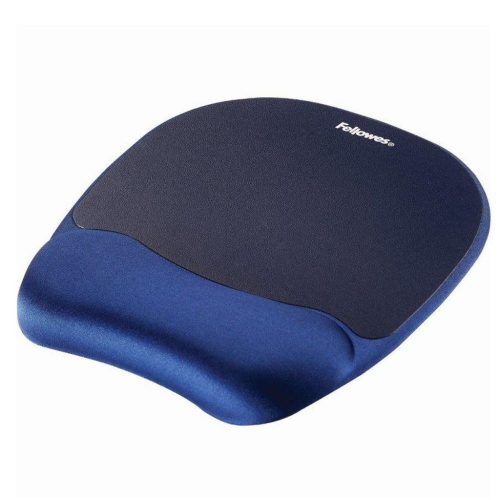 Egéralátét csuklótámasszal, memoryhab töltésű, FELLOWES Memory Foam, zafírkék