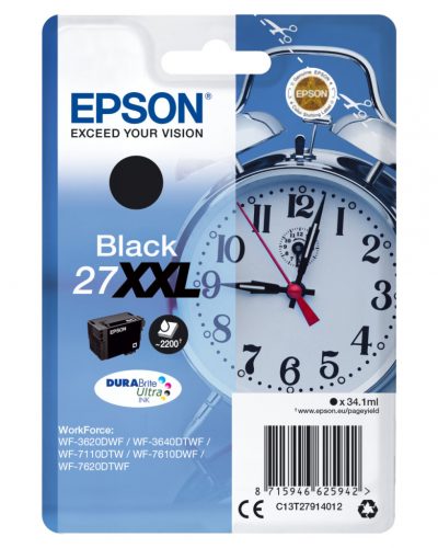 Epson T2791 tintapatron black EREDETI  27XXL 