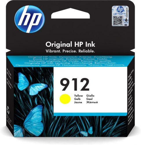 Hp 912/3YL79AE tintapatron yellow EREDETI