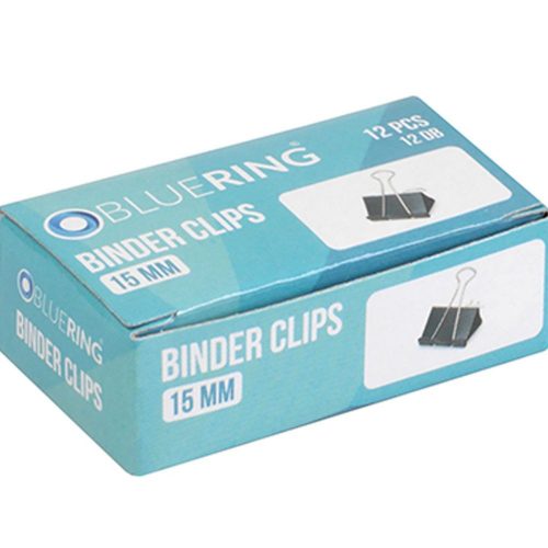 Binderkapocs 15mm 12 db /doboz BLUERING