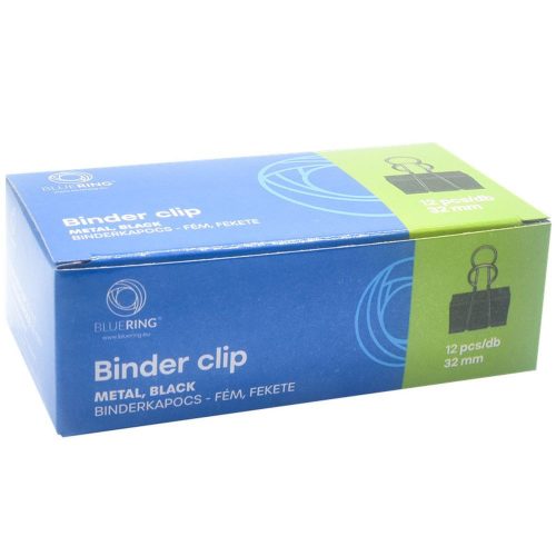 Binderkapocs 32mm 12 db /doboz BLUERING