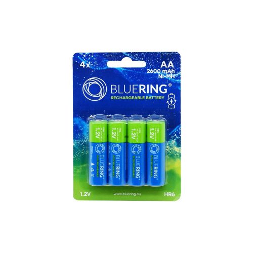 ELEM TÖLTHETŐ AKKU AA CERUZA HR6 2600mAH BLUERING 4DB