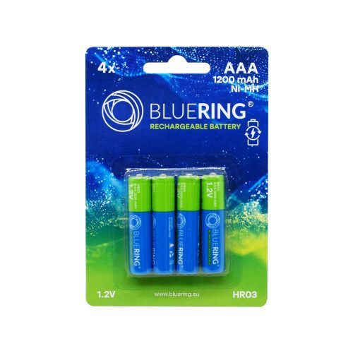 ELEM TÖLTHETŐ AKKU AAA CERUZA HR03 1200mAH BLUERING 4DB