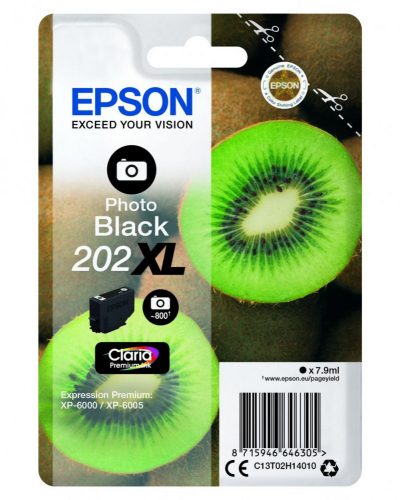 Epson T02H1 Tintapatron Photo Black 7,9ml No.202XL