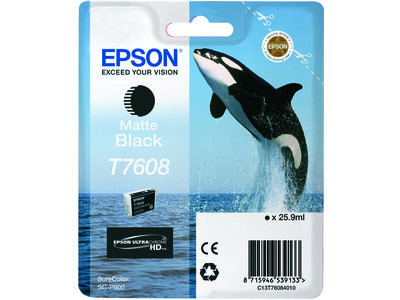 Epson T7608 Patron Matt Bk 26ml /o/