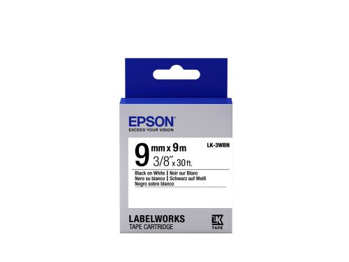 Epson LK-3WBN címkeszalag Black/White 9mm (9m)