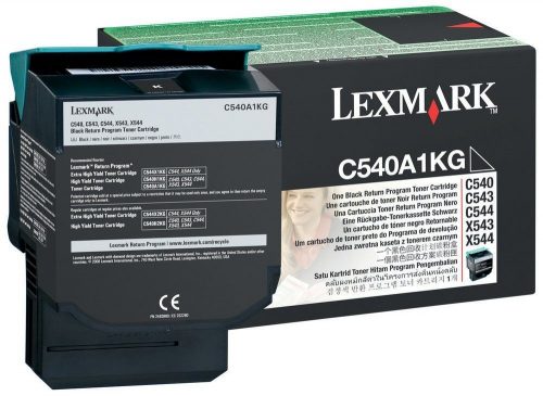 Lexmark C54x/X54x Return Toner Black 1K (Eredeti) C540A1KG