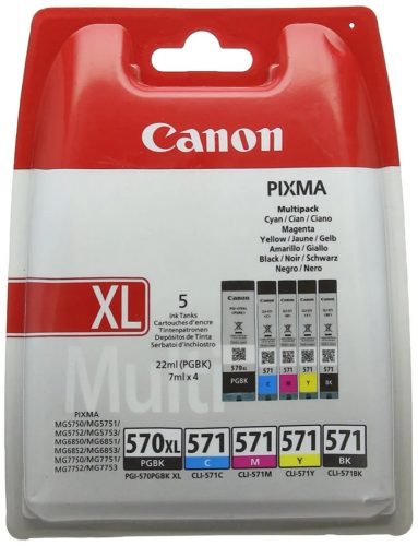 CANON CLI571 TINTAPATRON MULTIPACK BCMY EREDETI