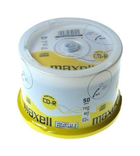 CD-R80 MAXELL CD lemez 50db/Henger 52x Nyomtatható