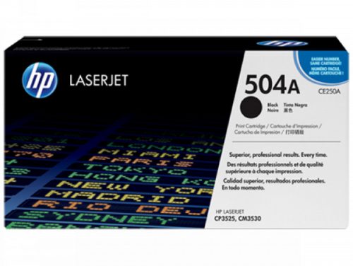 HP CE250A Toner Black 5.000 oldal kapacitás No.504A