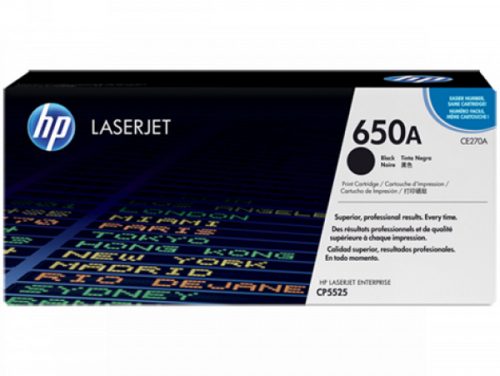 HP CE270A Toner Black 13.500 oldal kapacitás No.650A