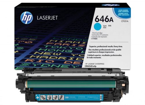 HP CF031A Toner Cyan 12.500 oldal kapacitás No.646A