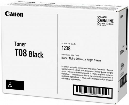 Canon T08 Black Toner 11.000 oldal kapacitás