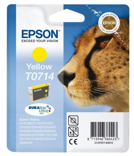 EPSON T0714 TINTAPATRON YELLOW EREDETI