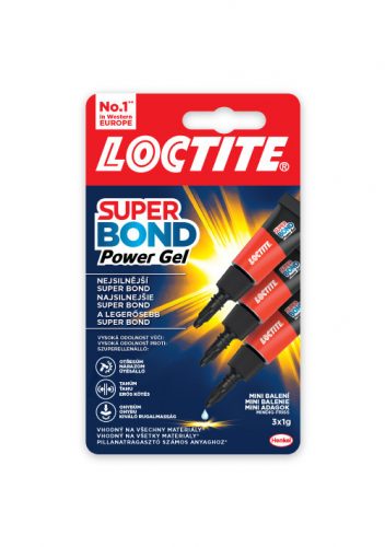 Pillanatragasztó 3x1g LOCTITE Super Attak Mini Trio Power FLEX Gél