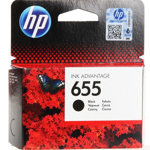 HP 655/CZ109AE TINTAPATRON BLACK EREDETI