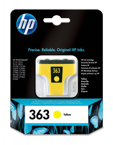 Hp 363/C8773EE tintapatron EREDETI yellow leértékelt