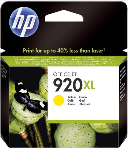 HP 920XL/CD974AE TINTAPATRON YELLOW EREDETI LEÉRTÉKELT