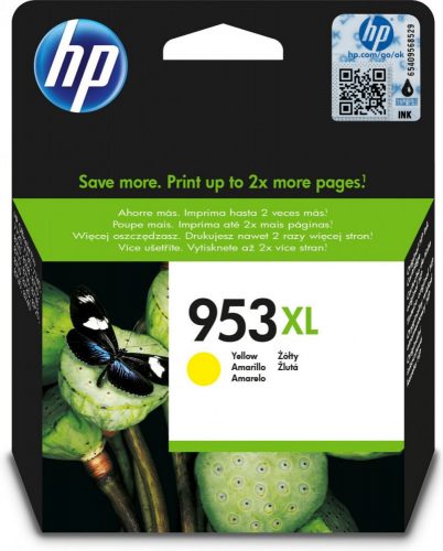 HP 953XL/F6U18AE TINTAPATRON YELLOW EREDETI