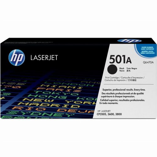 HP Q6470A UTÁNGYÁRTOTT TONER BLACK (501A)