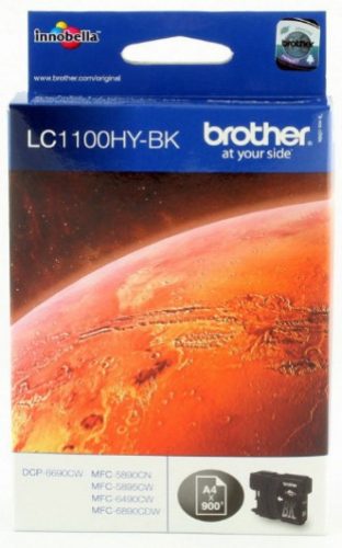 Brother LC1100HYBK Tintapatron Black 21,6 ml 900 oldal kapacitás