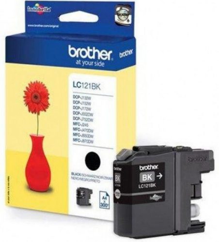 Brother LC121BK Tintapatron Black 300 oldal kapacitás