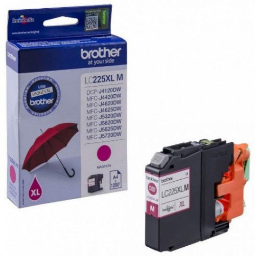 Brother LC225XLM Tintapatron Magenta 11,8 ml 1.200 oldal kapacitás