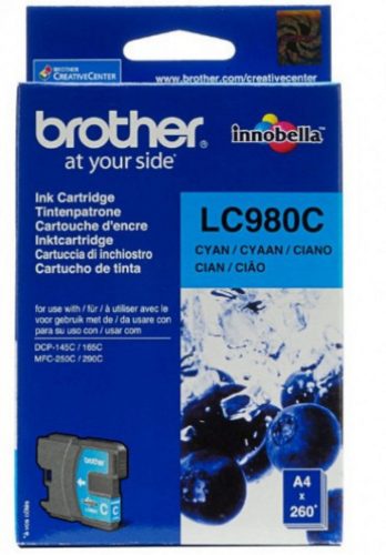 Brother LC980C Tintapatron Cyan 4,8 ml 260 oldal kapacitás