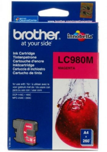 Brother LC980M Tintapatron Magenta 4,8 ml 260 oldal kapacitás