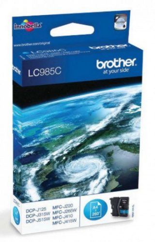 Brother LC985C Tintapatron Cyan 4,8 ml 260 oldal kapacitás