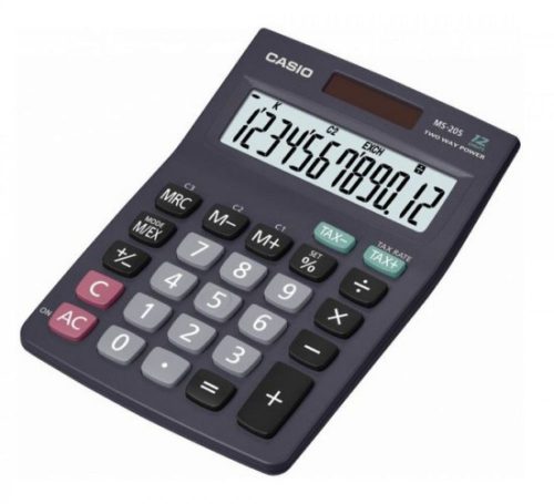 SZÁMOLÓGÉP ASZTALI 10 DIGIT NAGY, DÖNTÖTT KIJELZŐ CASIO MS 20 B S