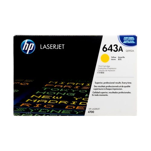 HP Q5952A Toner Yellow 10.000 oldal kapacitás No.643A