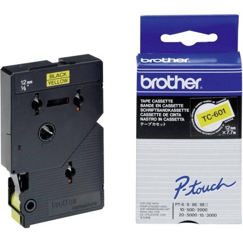 Brother TC-601 12 mm széles 7,7m hosszú szalagkazetta